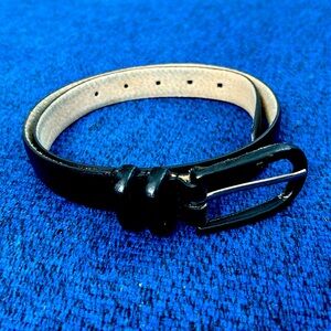 Leather Vintage Black Belt EUC see photos for measurements and buckle wear